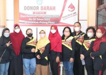 Memperingati HKG Ke 50, TP PKK Pulang Pisau Gelar Donor Darah