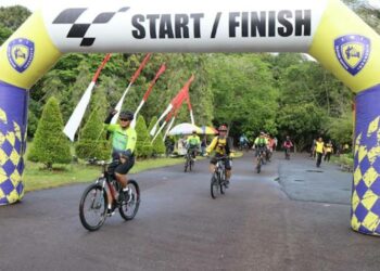 Semarak Hut Bhayangkara Ke-76, Polres Katingan Gelar Fun Bike