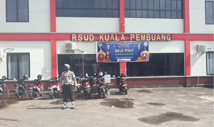 Polsek Seruyan Hilir Monitoring Vaksinasi di RSUD Kuala Pembuang