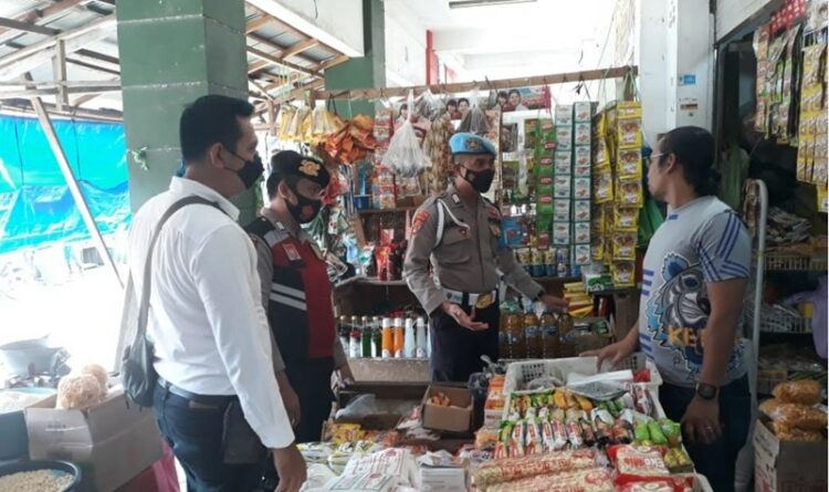 Polsek Seruyan Hilir Sidak Pasar Saik Kuala Pembuang