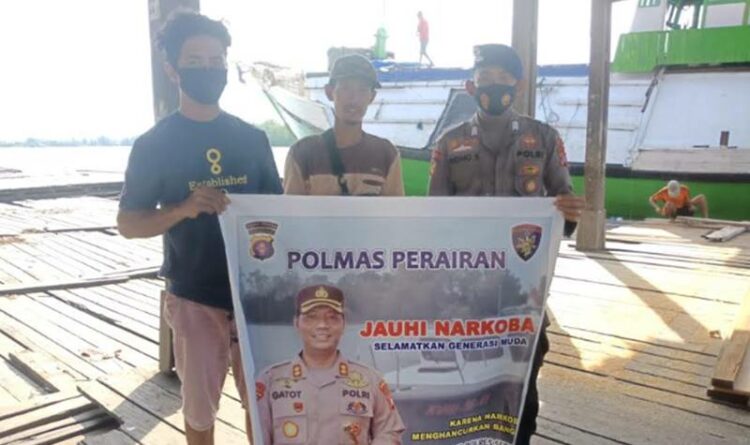 Satpolairud Polres Seruyan Himbau Masyarakat Tentang Bahaya Narkoba