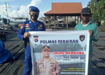 Satpolairud Polres Seruyan Minta Warga Perangi Narkoba