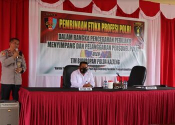 Bid Propam Polda Kalteng Bina Etika Profesi Polri di Polres Katingan