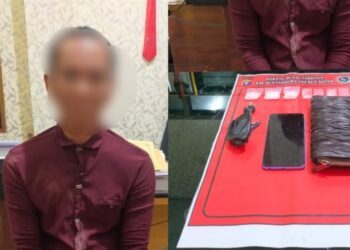 Duda di Kotim Ini Ditangkap Gegara Miliki Sabu 16,16 gram