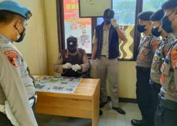Propam Polres Seruyan tes Urine Personil Baru Binta Remaja