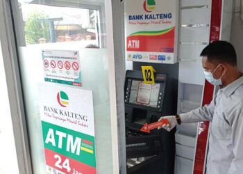 ATM Bank Kalteng Jalan Rajawali Diduga Dibobol Maling