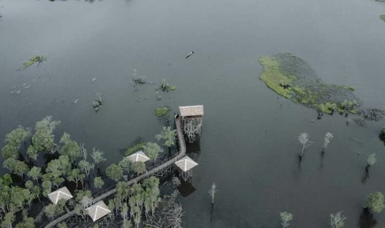 Objek Wisata Teluk Sebongkok berada di kawasan Danau Sembuluh, di kembangkan Pemerintah Desa Sembuluh I