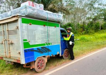 Sat Lantas Polres Seruyan Lakukan Penertiban ODOL
