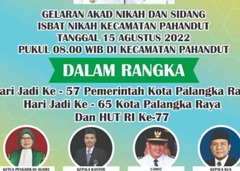 Teks Poto- Poster nikah massal. (istimewa)