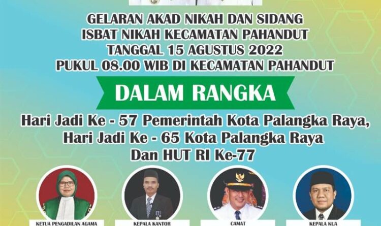 Teks Poto- Poster nikah massal. (istimewa)