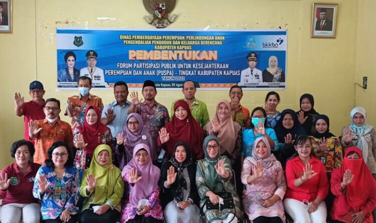 Forum Puspa Kabupaten Kapuas telah terbentuk dalam upaya peningkatan Kesejahteraan perempuan dan anak di Kabupaten Kapuas.