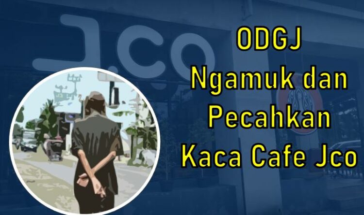 Ngamuk dan Pecahkan Kaca Cafe Jco, Polisi Evakuasi Pria Diduga ODJG