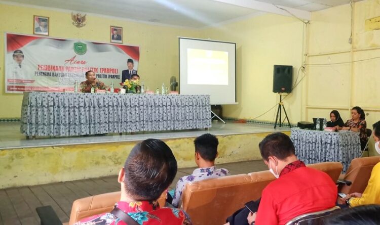 Kesbangpol Pulang Pisau Gelar Pembinaan Partai Politik
