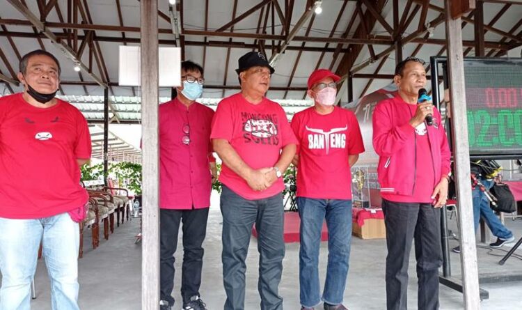 Teks Poto: Ketua DPD PDI Perjuangan Kalteng, Arton S. Dohong, pada saat membuka Banteng Strike Championship 2022.