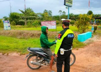 Satlantas Polres Seruyan Tindak Pelanggar Lalu Lintas