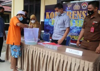 Satresnarkoba Polres Seruyan Musnahkan Barang Bukti Narkoba Jenis Sabu