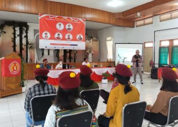 Suasana kegiatan dialog publik PMKRI Cabang Palangka Raya. (Ist)