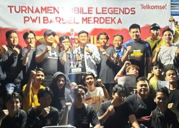 Foto : para peserta dan pemenang turnamen PWI Barsel Merdeka (ist)