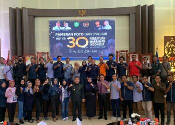 Acara HUT Ke-30 Persatuan Wartawan Indonesia yang digelar PWI Kabupaten Kotawaringin Timur, Kamis (1/9/2022)