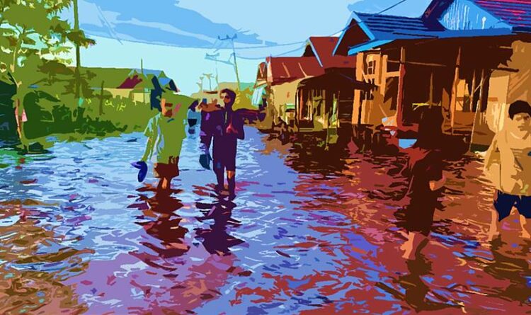 Foto - Ilustrasi Darurat Banjir (ist)