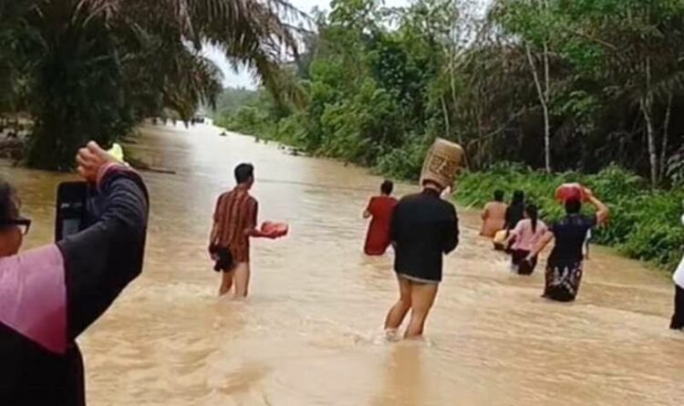 Hujan Deras, Sebagian Wilayah Tualan Hulu Banjir