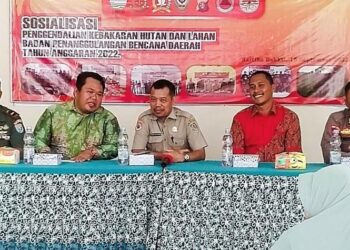 Sosialisasi pengendalian kebakaran hutan dan lahan (Karhutla) di Desa Kartika Bhakti, Kecamatan Seruyan Hilir Timur