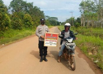Sukseskan Zona Integritas Polres Seruyan Polsek Danau Sembuluh Kinjungi Warga