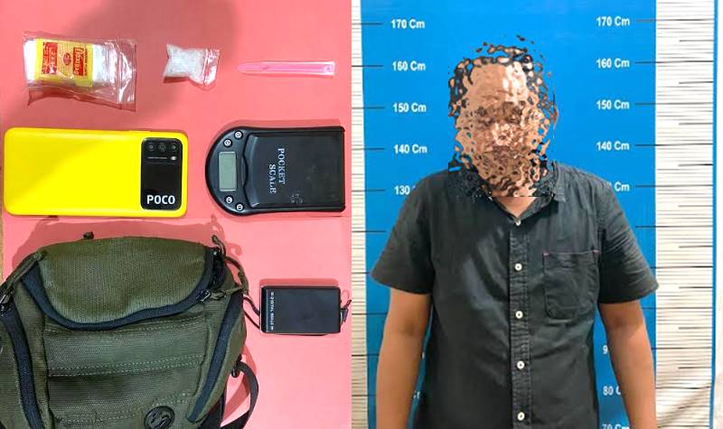 Duda di Palangka Raya Ditangkap Polisi Akibat Simpan 5,06 Gram Sabu