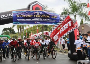 Polda Kalteng Gelar Sepeda Santai Bersama Masyarakat
