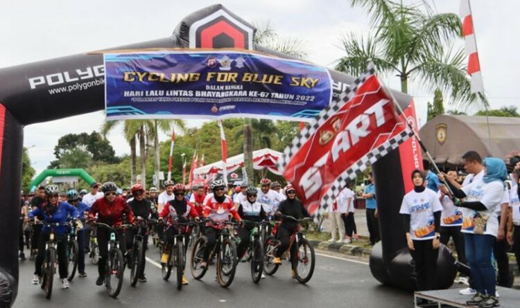 Polda Kalteng Gelar Sepeda Santai Bersama Masyarakat