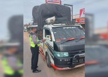 Satlantas Polres Katingan Tertibkan Angkutan ODOL