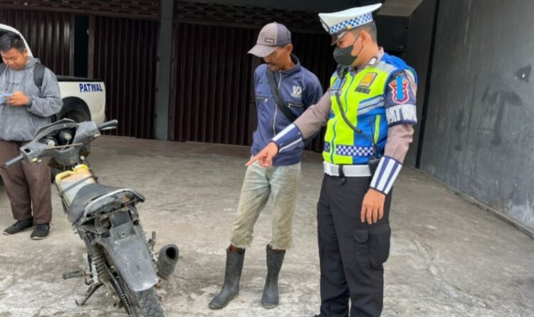 Polisi Ancam Sita Kendaraan Disita yang Gunakan Knalpot Brong