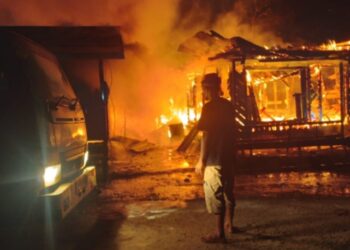 Tengah Malam, 5 Rumah di Jakatan Pari Ludes Terbakar