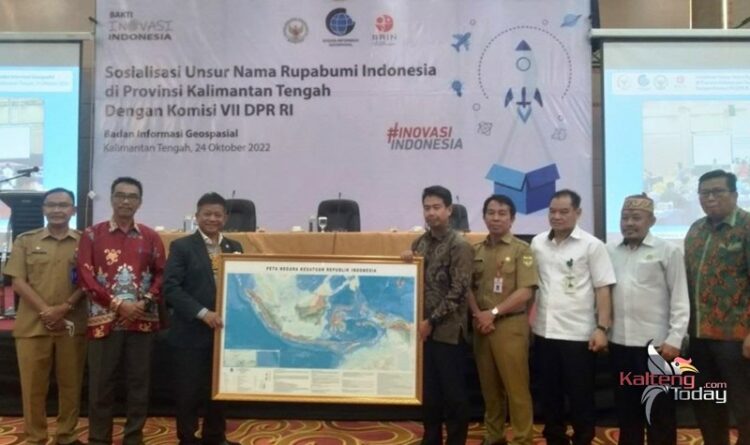 BIG dan Komisi VII DPR Sosialisasikan Unsur Nama dan Rupabumi Indonesia di Kalteng