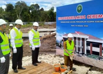 Bupati Katingan Hadiri Groundbreaking Pembangunan Kantor Pengadilan Agama Kasongan