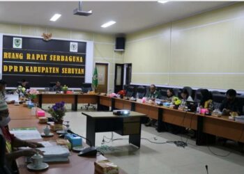 DPRD Seruyan melaksanakan rapat membahas Raperda tentang Penyelenggaraan Cadangan Pangan Kabupaten Seruyan