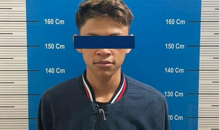 KN, remaja terduga pengedar sabu yang diringkus polisi saat akan bertransaksi di kawasan Jalan Riau, Palangka Raya
