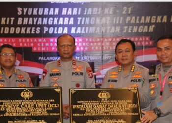 Kapolda Kalteng, Irjen Pol Nanang Avianto, usai peresmian renovasi IGD (instalasi gawat darurat) dan ICU (insive care unit).