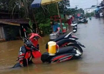 Kondisi banjir di wilayah Utara Kabupaten Kotim