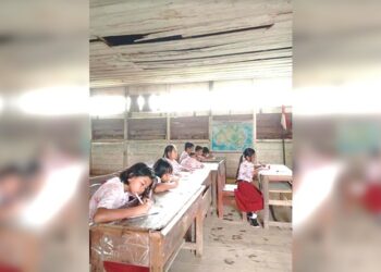 Perlu Renovasi, Bangunan Sekolah SDN 1 Merapit Kabupaten Kapuas Memprihatinkan