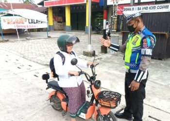 Satlantas Polres Katingan Peringatkan Pengguna Sepeda Listrik