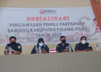 Sosialisasi pengawasan Pemilu partisipatif yang dilaksanakan Bawaslu Pulang Pisau