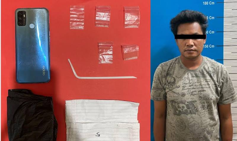 Ditangkap Polisi Saat Melintas di Jalan Trans Kalimantan Palangkaraya-Bukit Rawi Akibat Bawa 5 paket sabu