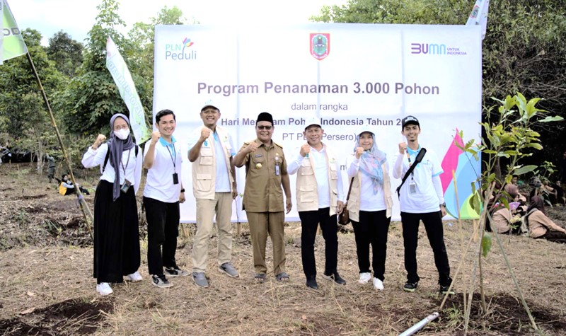 Peringati Hari Menanam Pohon Indonesia, PLN Ajak Gubernur Tanam 2.000 Pohon di Kalimantan Selatan