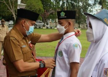 Sekda Buka Pendidikan dan Pelatihan Calon Paskibraka Barsel