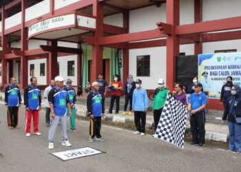 Dinkes Barsel Gelar Kebugaran Bagi 63 Calon Jamaah Haji