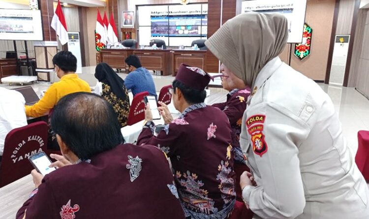 Polda Kalteng Gelar Indeks Tata Kelola Online