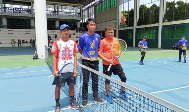 Tim Tenis Lapangan PWI Kalteng Juara Melaju ke Babak Semifinal Porwanas XIII di Malang