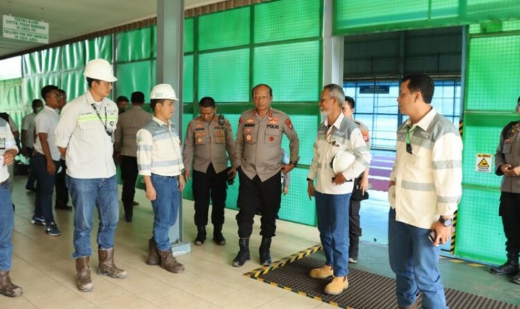 Pastikan Keamanan Obyek Vital Nasional, Kapolda Kalteng Sambangi PT. Adaro Indonesia