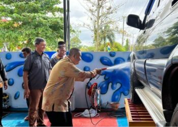 Tingkatkan Keterampilan WBP, Lapas Kelas IIA Palangka Raya Buka Pencucian Mobil